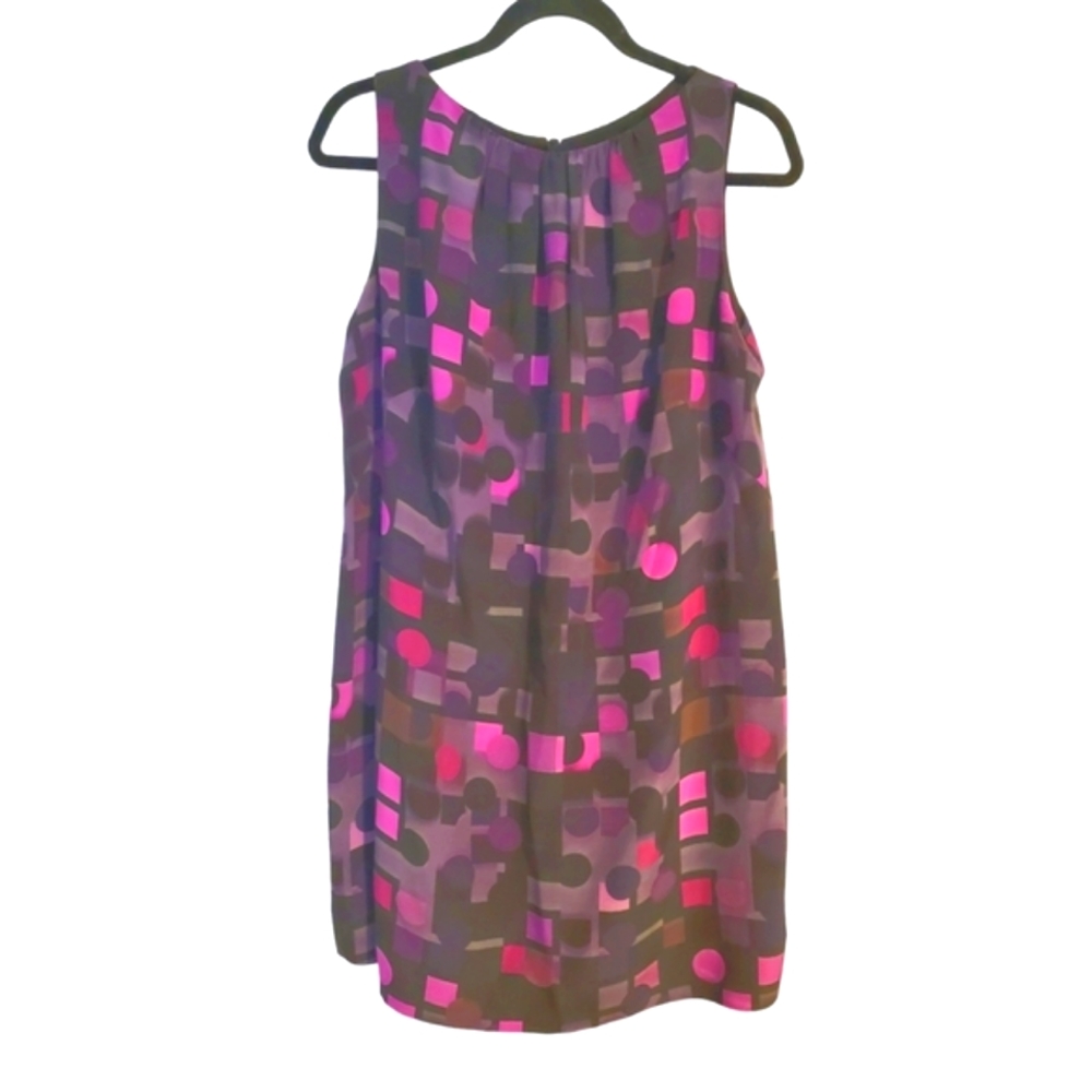 EUC AKRIS PUNTO Women's Sleeveless Bateau Neck Mini Shift Dress Sz 10